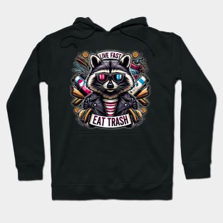 Cool Raccoon: The Fast Lane & Leftovers Hoodie